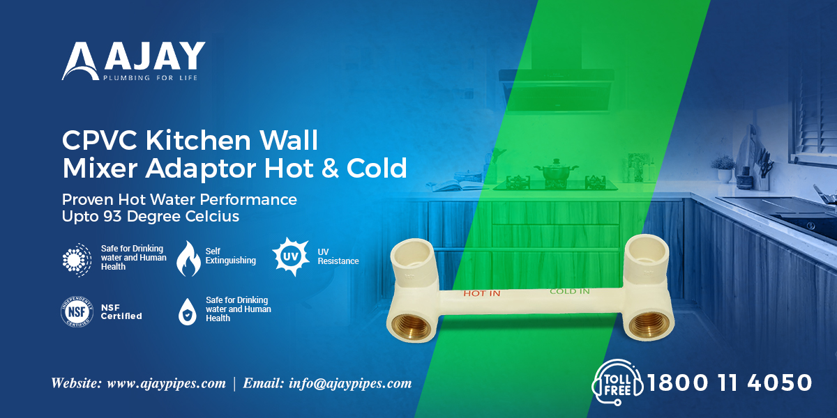 ajaypipes's tweet photo. "𝐂𝐏𝐕𝐂 𝐊𝐢𝐭𝐜𝐡𝐞𝐧 𝐖𝐚𝐥𝐥 𝐌𝐢𝐱𝐞𝐫 𝐀𝐝𝐚𝐩𝐭𝐨𝐫 𝐇𝐨𝐭 &amp; 𝐂𝐨𝐥𝐝"
𝑃𝑟𝑜𝑣𝑒𝑛 𝐻𝑜𝑡 𝑊𝑎𝑡𝑒𝑟 𝑃𝑒𝑟𝑓𝑜𝑟𝑚𝑎𝑛𝑐𝑒 𝑈𝑝𝑡𝑜 93 𝐷𝑒𝑔𝑟𝑒𝑒 𝐶𝑒𝑙𝑐𝑖𝑢𝑠

#Ajaypipes #plumbing #drainage #CPVCPipes #cpvcfittings #cpvc https://t.co/zeuZczhVpT