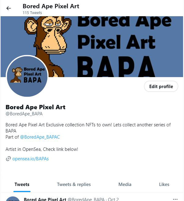Bored Ape Pixel Art Club tweet media