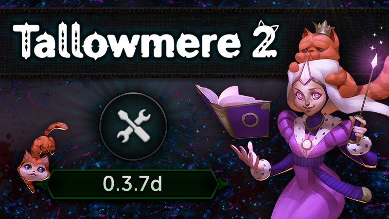 Tallowmere's tweet photo. #Tallowmere2 update, version 0.3.7d and 0.3.7e, various bug fixes and performance improvements.

https://t.co/9LRQgUEbdP

Still working towards the Nintendo Switch build, and Kitten Collect-a-thon mode. https://t.co/GCK1BPLUqS