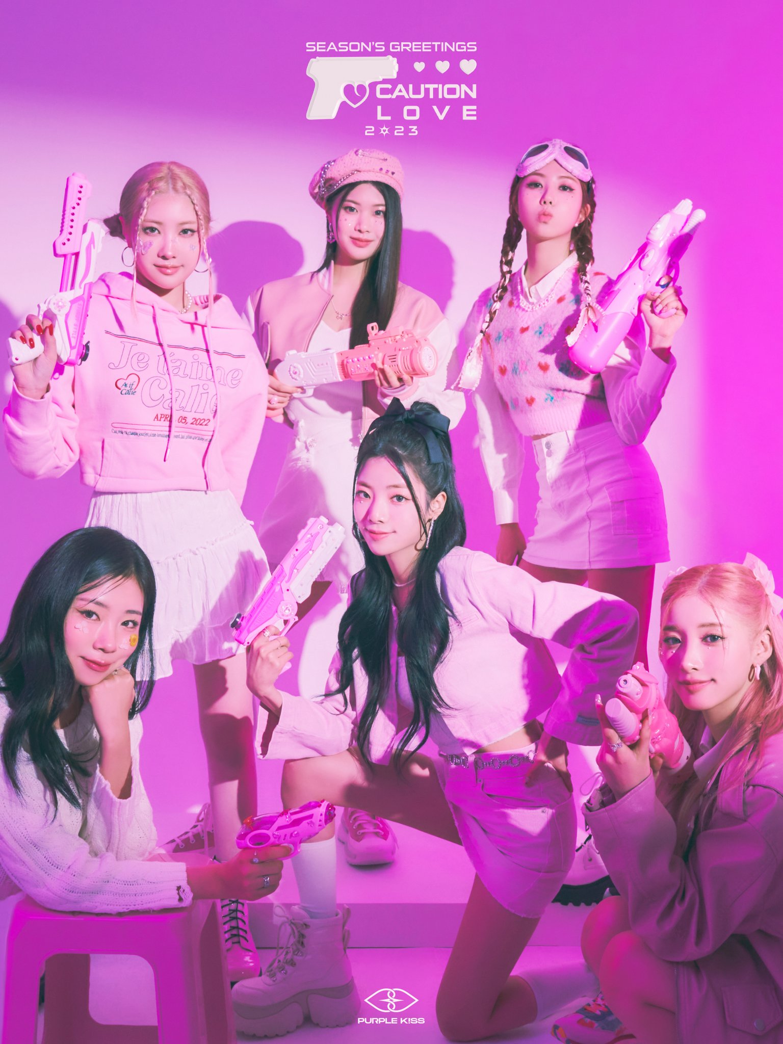 purple kiss シーグリ 2023 シーズングリーティング Purple Kiss 2023 Season's Greetings – Choice Music LA