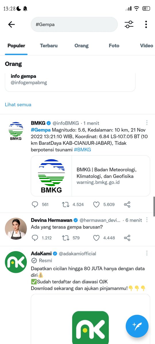 lehskelpin's tweet photo. #Gempa https://t.co/87rsdeBziZ