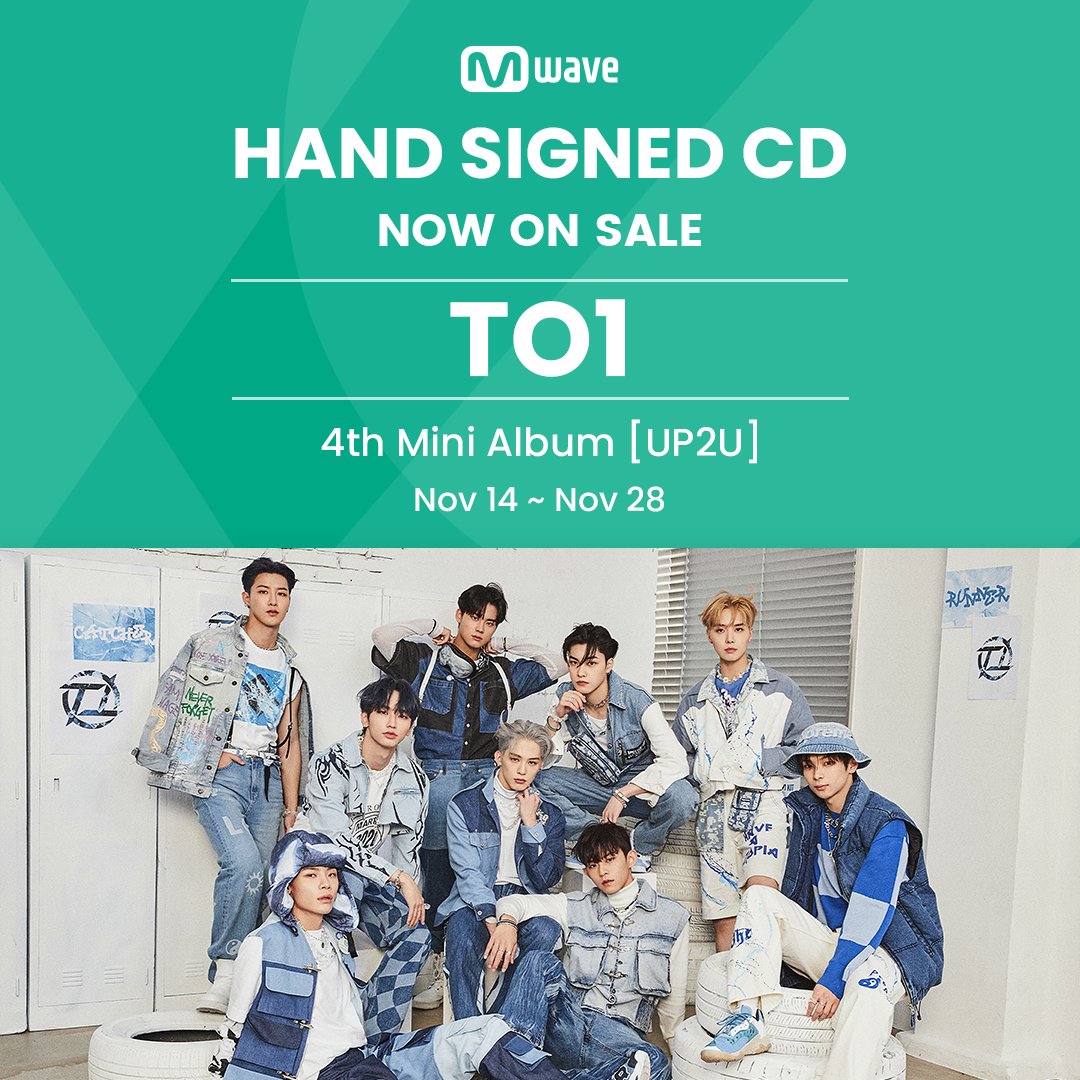 OfficialMwave's tweet photo. [#Mwave shop] #TO1 の直筆サイン入りCDを購入できます。

💿商品: SIGNED TO1 – 4th Mini Album [UP2U]

🎁イベント1: 購入者の中から18人を抽選し‘TO1’ サイン入りポラロイド写真をプレゼント。

🎁イベント2: フォトカード9種のうち1種ランダム贈呈。

➡ https://t.co/GHA2EdKz06

#TO1 https://t.co/YLxLkRIcSV
