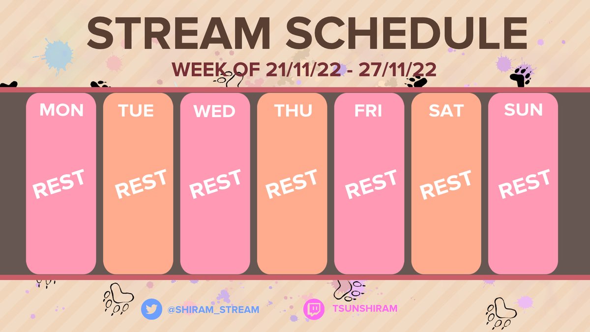 Shiram_Stream's tweet photo. อาทิตย์นี้21-27/11 ไม่มีสตรีมนาาาาา (แต่ก็อาจมีแบบกองโจรฉะนั้นติดตามข่าวสารกันให้ดีๆน้า) https://t.co/pE9RhnfEjc