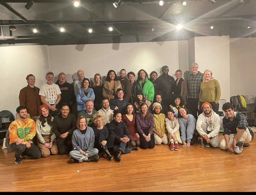 Here are most of our cast and creative team members for The 24 Hour Plays on Broadway this year! 💛 Many of them met for the first time tonight, and in only a few hours, they'll be collaborating on plays written, rehearsed and performed in 24 hours. 🌟 24hourplays.org/broadway/