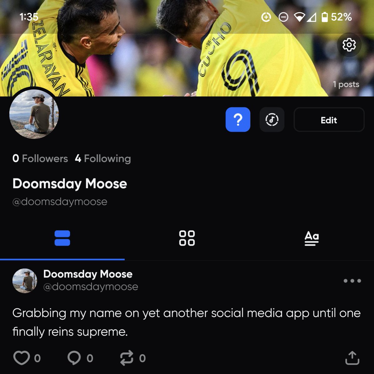 DoomsdayMoose's tweet image. Setting up on Hive in the event this ship does sink. 🤷