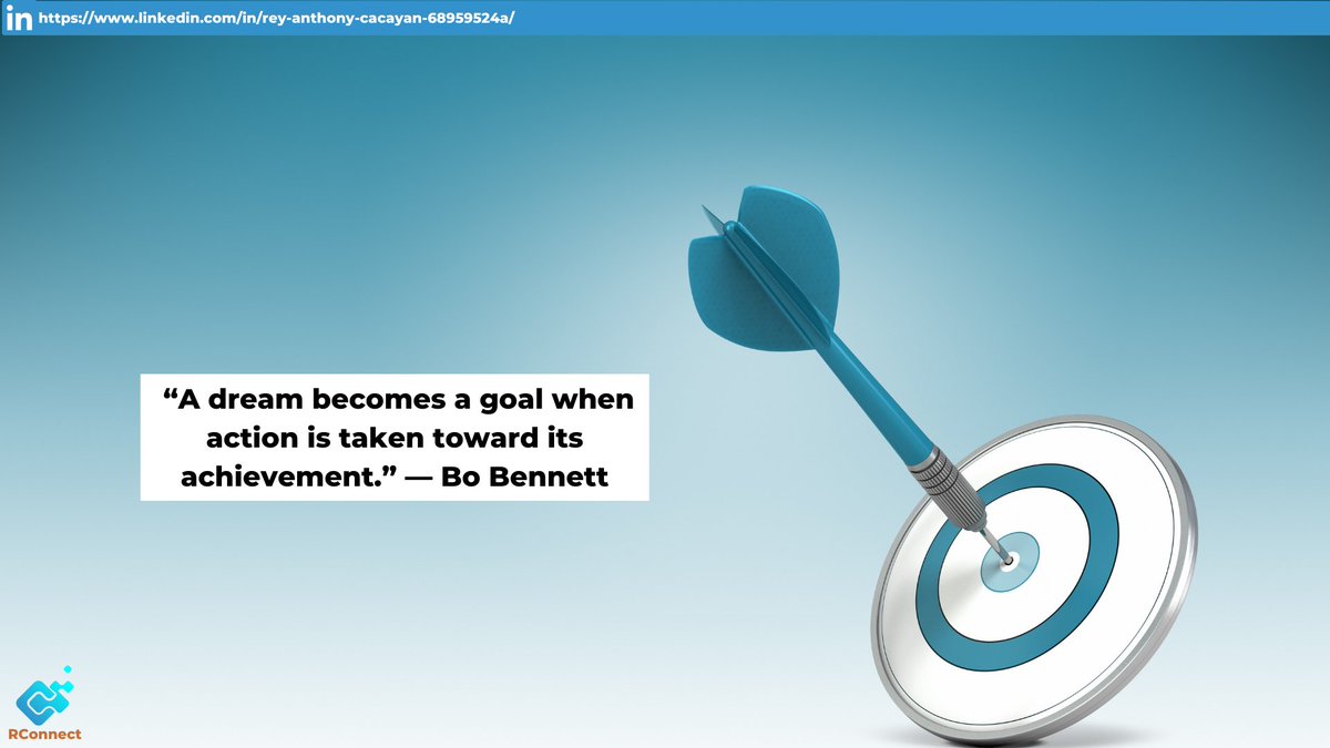 anthony_cacayan's tweet photo. A goal is an idea of the future or desired result that a person or a group of people envision, plan and commit to achieving. People endeavor to reach goals within a finite time by setting deadlines.🎯
Email: reyanthonytiagocacayan@gmail.com
#VALife #VAJourney #Goal #GoalSetting https://t.co/BWx7kqbkNf