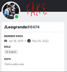 JaeLeogrande's tweet photo. Hey, this just came to my attention.  There is someone impersonating me in the various paragon remake discords for a few years now. I just wanted to say something publicly in case this guy scams/misleads anyone.  

@PlayParagongame @PredecessorGame https://t.co/DdUR7OaQ8E