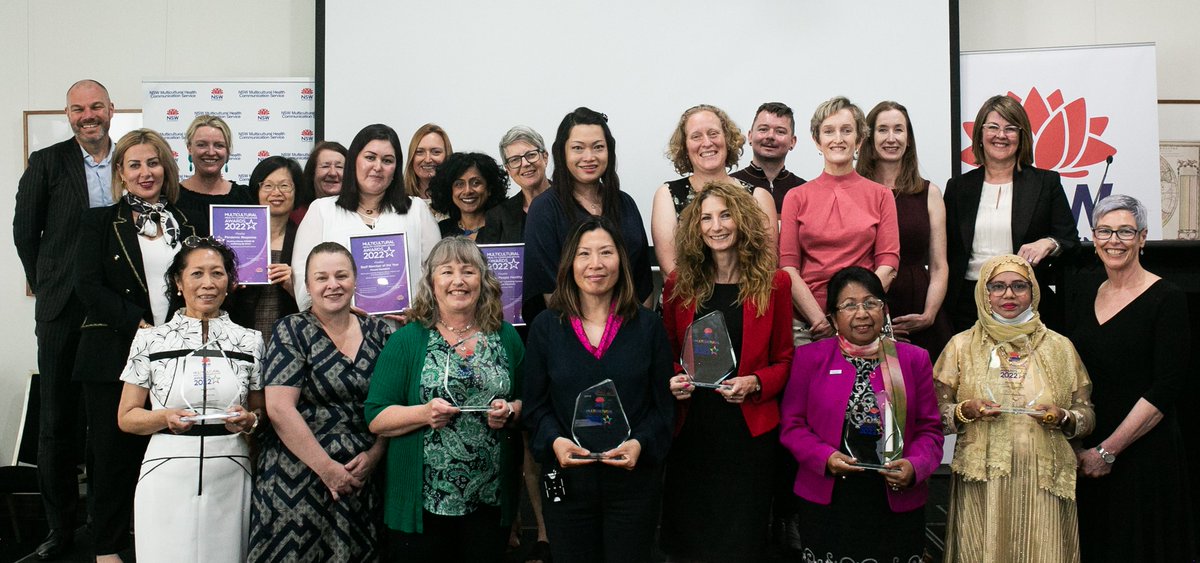mhcsnsw's tweet photo. 🏆 Media Release: Winners Announced For The Multicultural Health Communication Awards 2022
We recognise the extensive achievements in multilingual health communication across @NSWHealth
Learn about the winners and finalists: https://t.co/YSTwEhqblW
#MulticulturalHealthAwards https://t.co/vIi6VuY1Bz