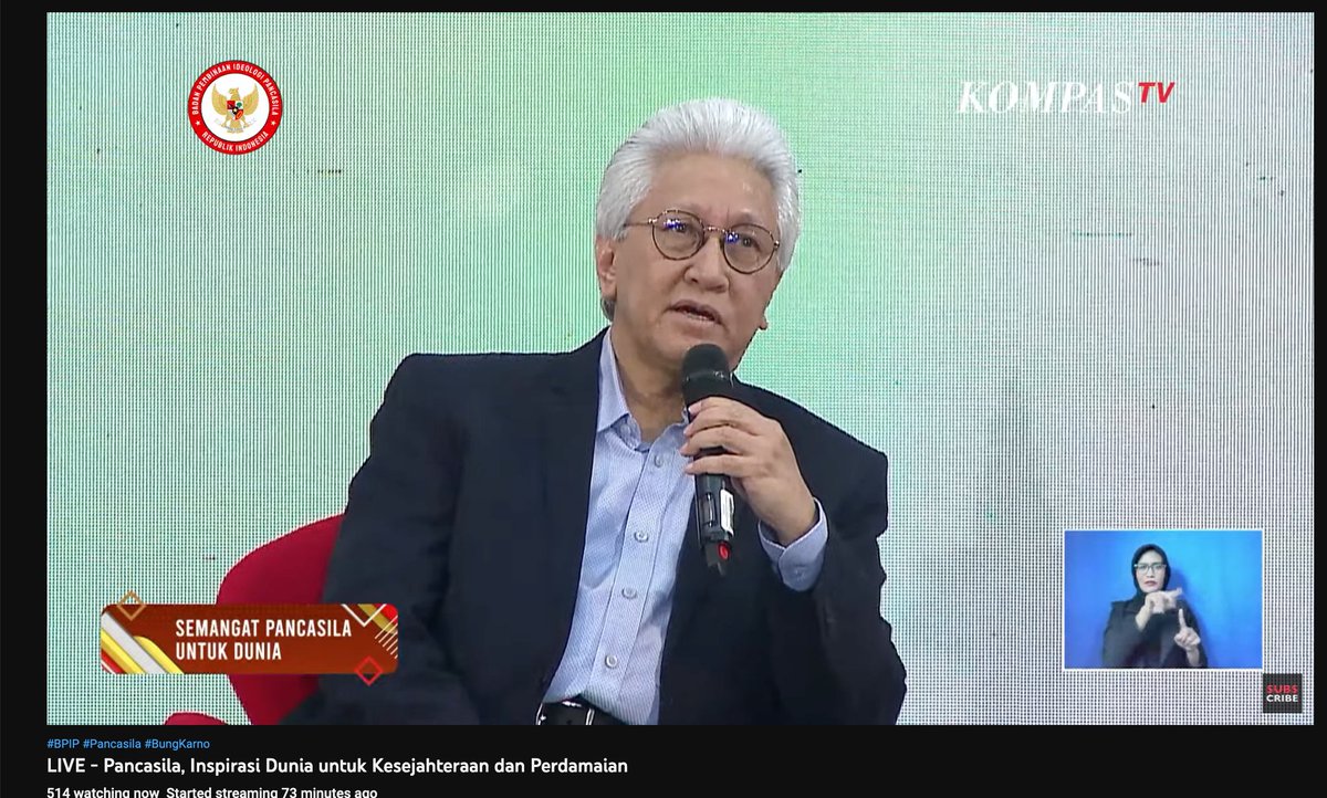 fitrian's tweet photo. Nilai apa yg dibawa oleh Indonesia dalam mengadakan G20? Nilainya relevan dnegan nilai-nilai Pancasila dengan melihat tataran kenegaraan, substansi &amp; masyarakat

#Pancasilainspirasidunia  
#Pancasiladalamtindakan 
#gemarmulia  
  
@BPIPRI @mimbarsopan https://t.co/QM6P4dsyhJ