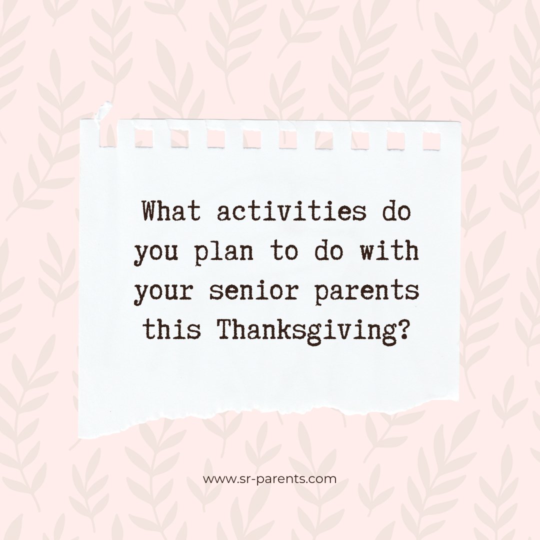 senior_parents's tweet photo. Spending time with your senior loved ones this Thanksgiving? What activities do you have planned? Comment them down below! 👇 👇 👇
#seniorliving #seniorparents #caregiving #retirementgoals #thanksgiving #retirement#thanksgivingwithseniorparents #familythanksgiving#Thanksgiving https://t.co/CkkV43aon7
