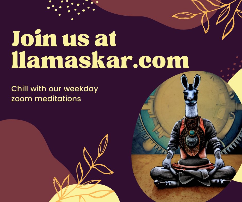 megziemitchell's tweet photo. Weekly reminder that you're invited to our party ๐ฅณ Come get #heavilymeditated with us in the sangha.
Quick sign up at https://t.co/t1GgnA1yJA
#llamaskar #holidaysurvival #mentalwellness #meditation #yogafamily #stayweird #blacksheep #familyiscoming #justbreathe https://t.co/d1lI67RXkF