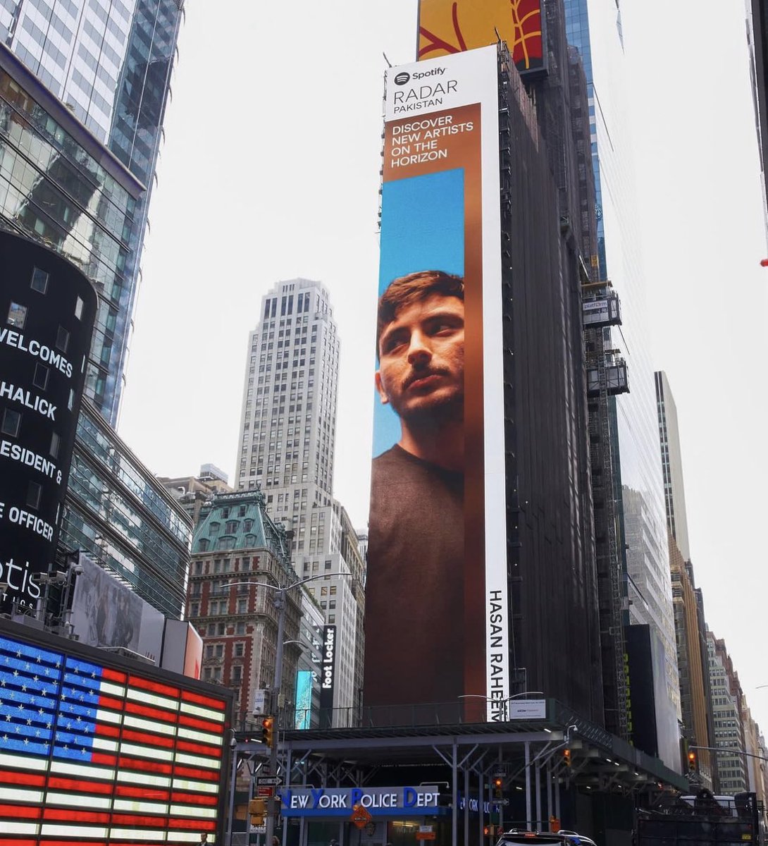 Hassan Raheem becomes latest Pakistani musician to get featured at Times Square
#hassanraheem #spotify