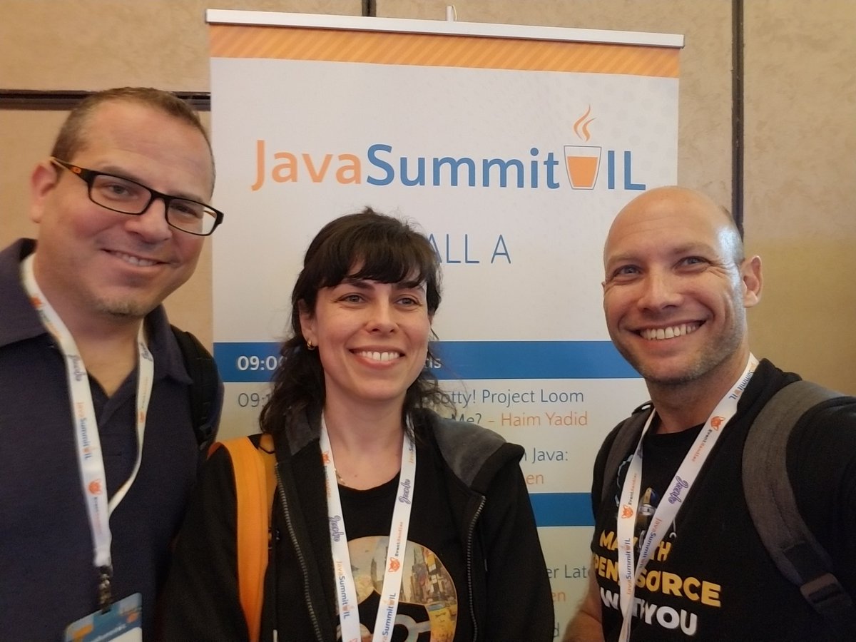 horovits's tweet image. Discussing #platformEngineering with @rinatblatt @Outbrain and Motti Heller @Mimecast at #JavaSummitIL