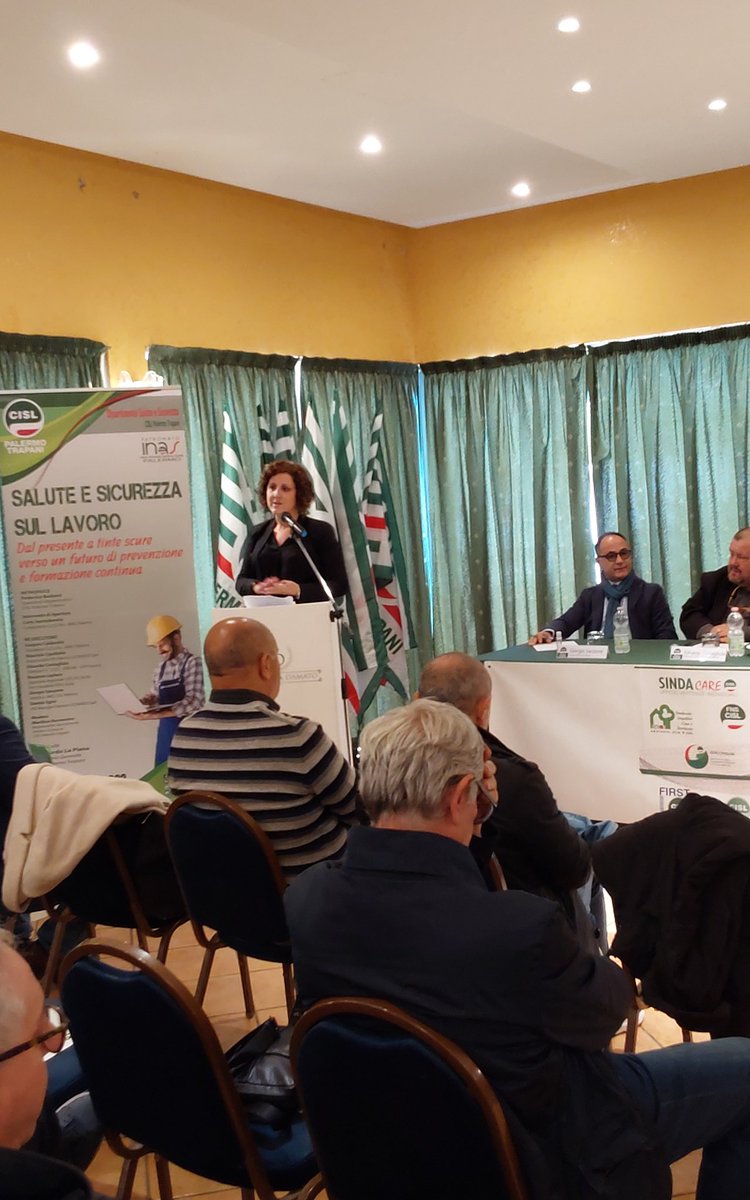 CislPaTp's tweet photo. #sicurezzasullavoro al via all'incontro della @CislPaTp, dal Dipartimento Salute e Sicurezza e da @InasCisl. Apre il segretario organizzativo @federicabad "necessaria la collaborazione fra tutti gli attori coinvolti".  Conclude il Segretario generale @leonardolapiana https://t.co/9oaSaiYIf7