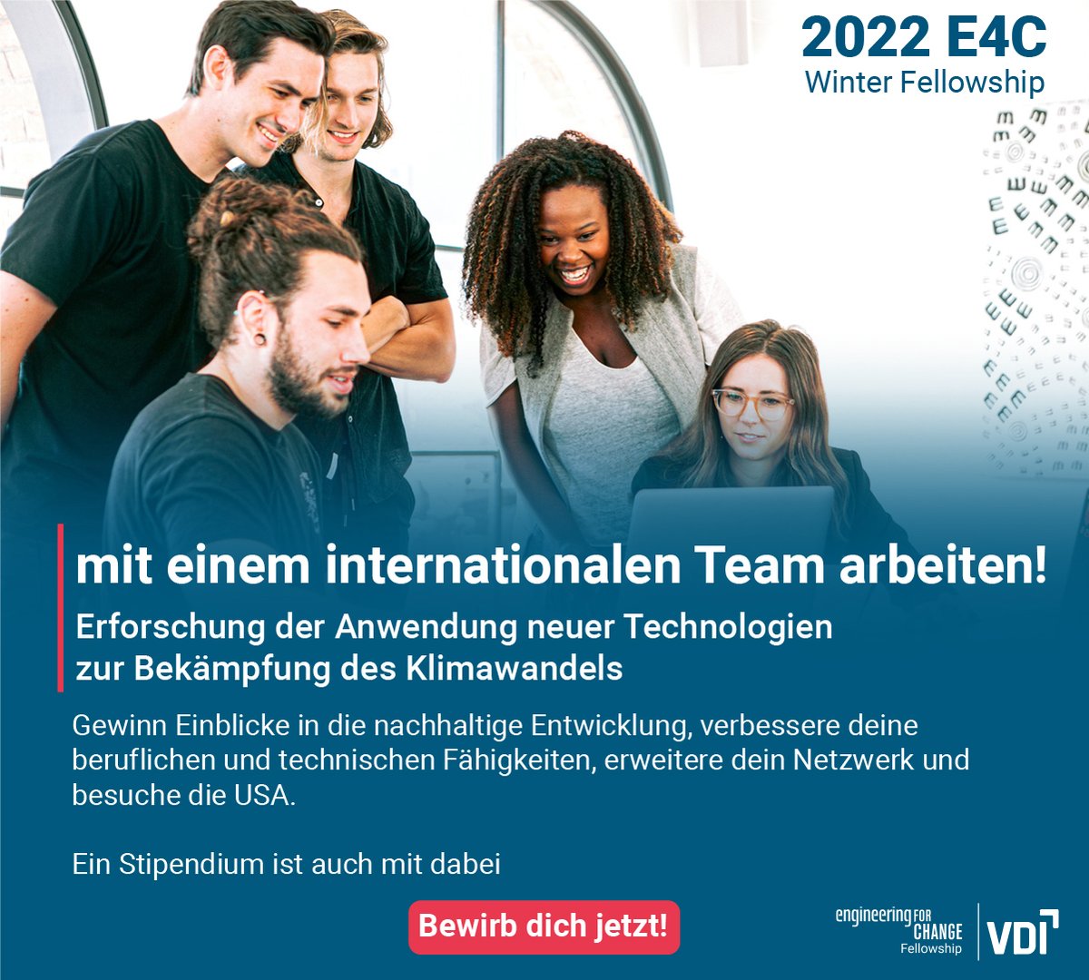 VDI_News's tweet photo. Sammle Erfahrung in internationaler Projektarbeit und reise mit uns in die USA!
Wir suchen Kandidat*innen für unser #VDI/ASME-#Fellowship-Programm #Engineering4Change!
➡️ Mehr Infos und Bewerbung: https://t.co/FqCzDEULFE
#E4C #Studium #Ingenieure @ASMEdotorg @engineer4change https://t.co/CIu0ZH6RHV
