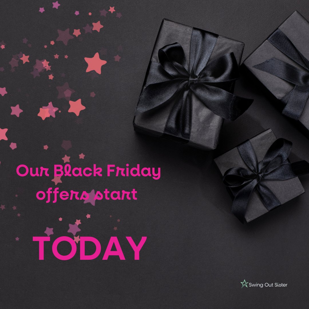 B L A C K  F R I D A Y 

Offers start from today and run all week

Visit the website to find your bargain.