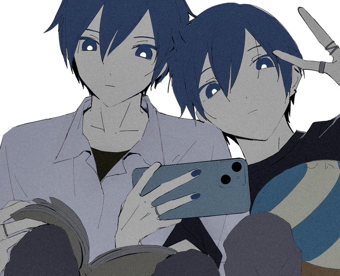 「blue eyes smartphone」 illustration images(Latest)｜21pages