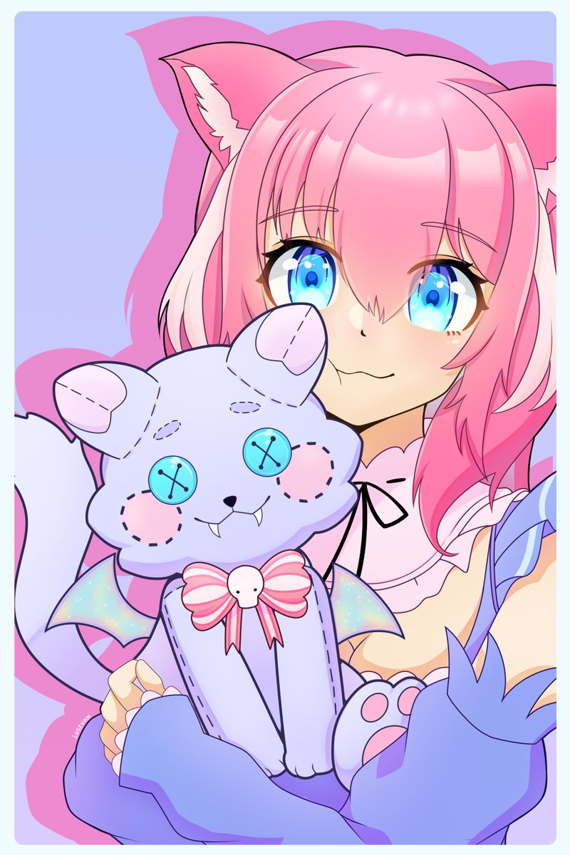Luszvan's tweet photo. Uno de @SweettyMew y Chori 🐱

#fanart #VtuberES https://t.co/thF2bw0Act