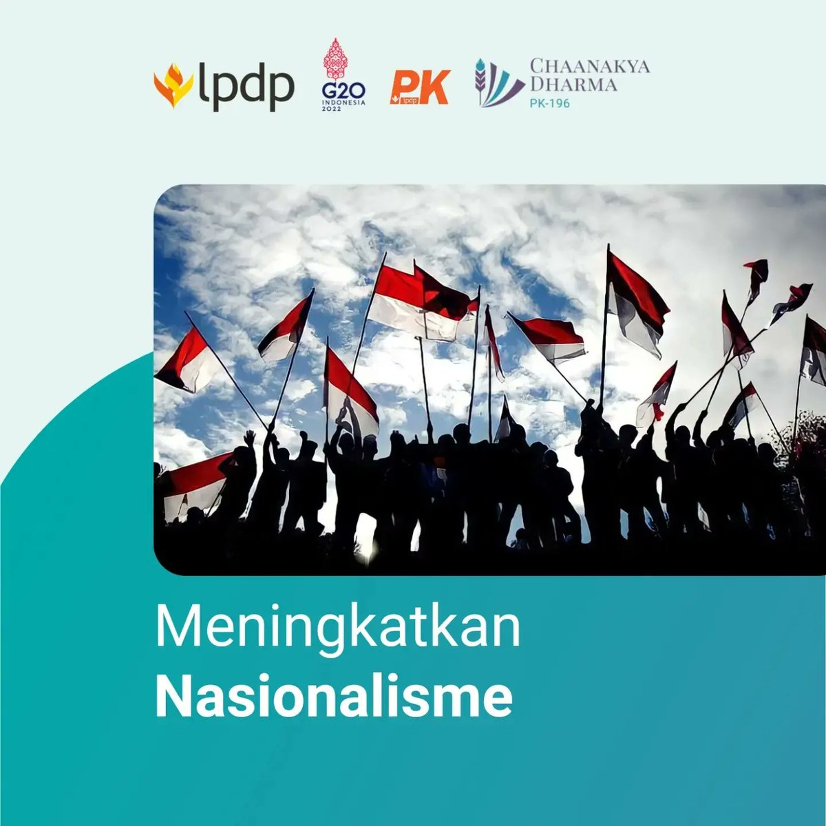 afaroo's tweet photo. Meningkatkan rasa nasionalisme menjadi salah-satu tujuan Pendidikan Karakter. Sehingga, program Penguatan Pendidikan Karakter yang digagas KEMDIKBUD perlu diwujudkan secara masif melalui: Bela Negara, deradikalisasi dan Guru Garis Depan. 

@lpdp_ri 
@pk196lpdp 
#DiriUntukNegeri https://t.co/Lp0P3GWivw