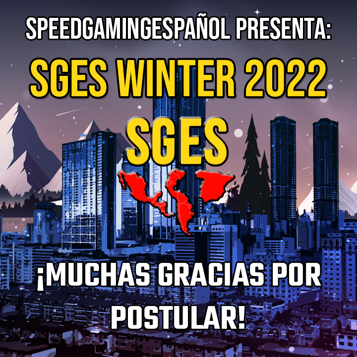 Y con un total de 71 runs postuladas por 43 runners, cerramos oficialmente las postulaciones para la SGES Winter 2022

¡Muchas gracias a los que postularon! Esten al pendiente de nuestras redes para conocer la fecha y hora del reveal del horario del evento