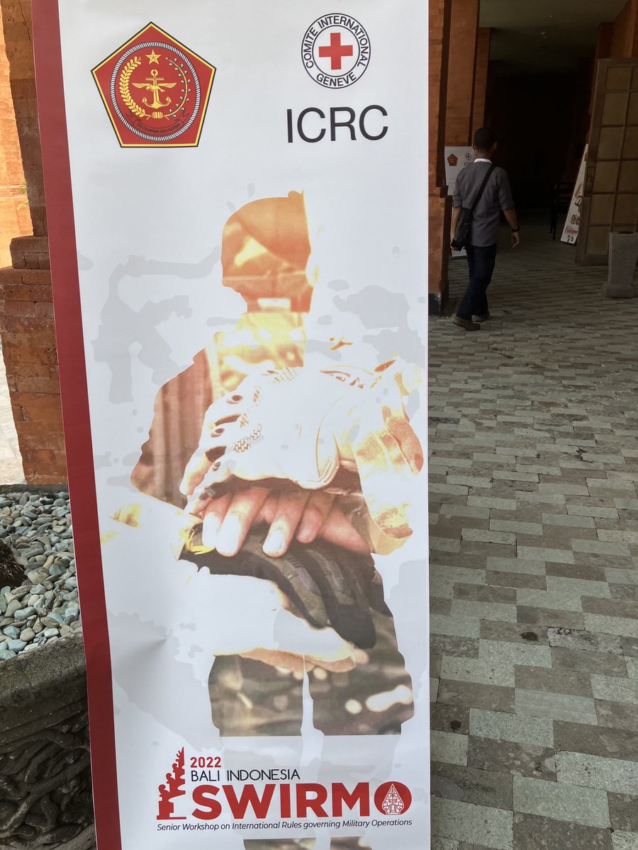 GCarbonnierICRC's tweet photo. Just opened our 15th #SWIRMO, this year in Indonesia with ⁦@Puspen_TNI⁩

Senior military officers from 85 countries will discuss the importance of #IHL in today’s conflicts and how to integrate it into military doctrine, training, planning and conduct of operations. https://t.co/Hp0ZGJqvMU