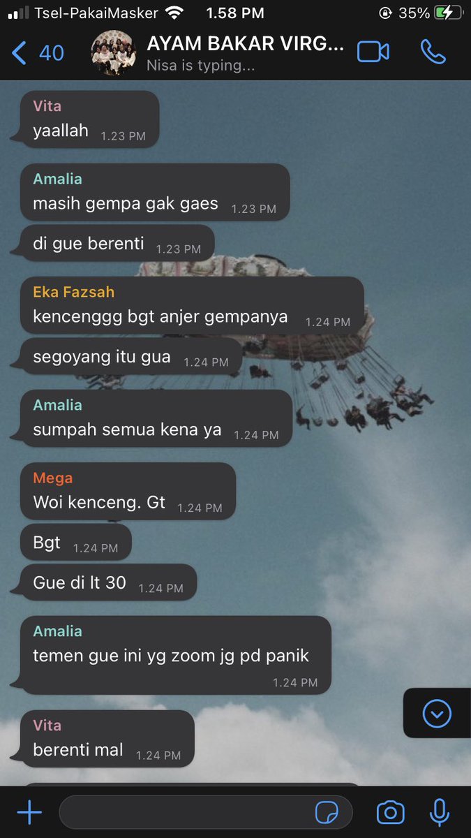 reayore's tweet photo. Gue udah capek bgt sama perkawanan ini 🙏🏼🙏🏼 #gempa https://t.co/iVQl9H7eTt
