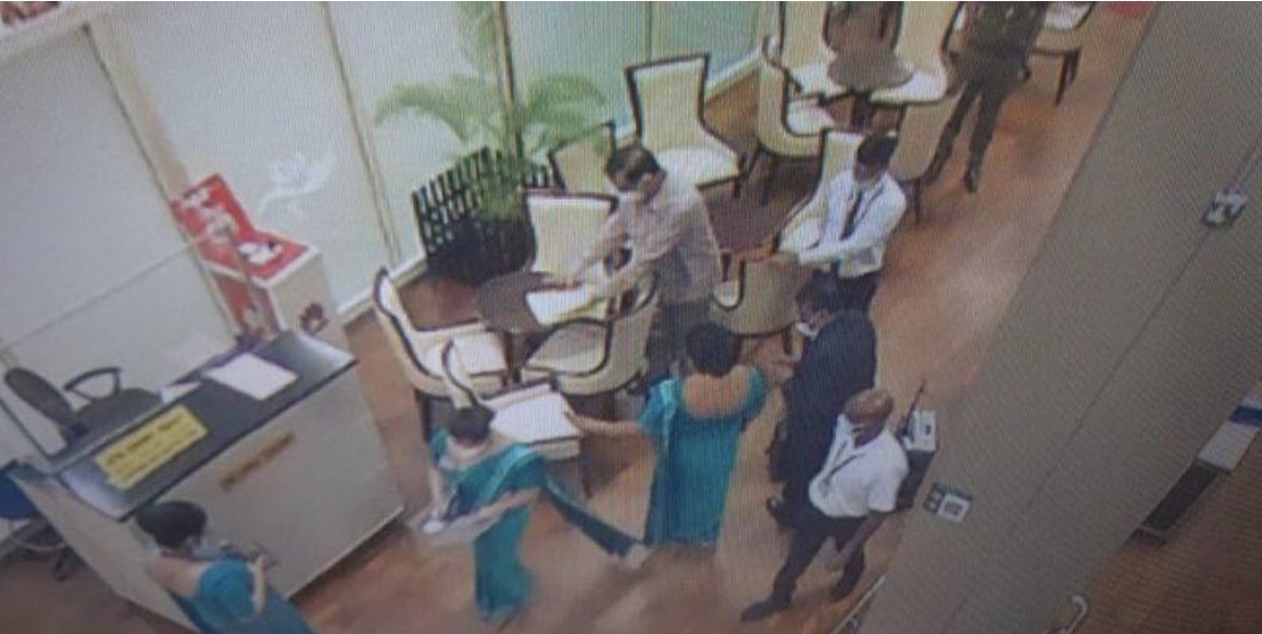 HarshadeSilvaMP's tweet photo. People were telling me at the regular arrival lounge this morning that the Chairman of #SriLanka Independent Police Commission came to greet (and worship) his political god father at VIP to apologize to him for denying entry last time when he tried to flee. A land like no other! https://t.co/Jq1NueUgCD