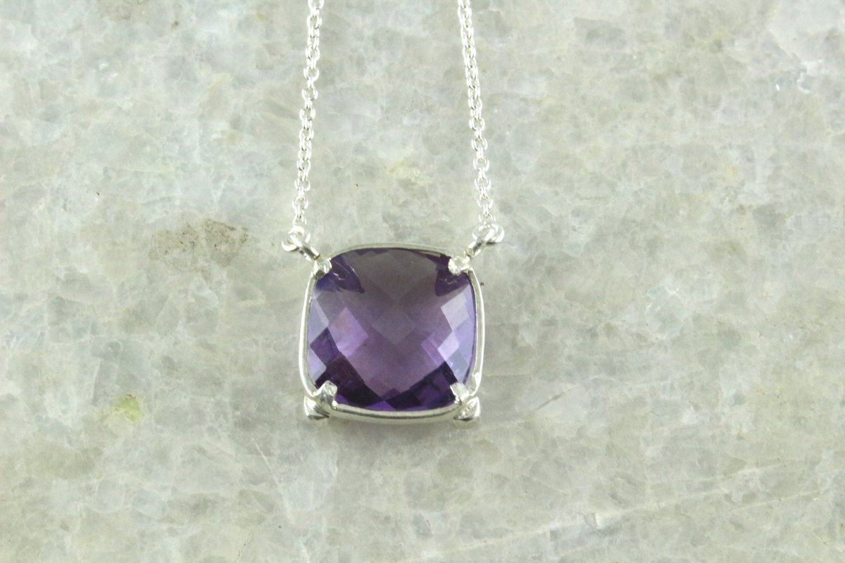 Amethyst & Diamond Pendant Necklace 925 Silver #etsy #jewelry #pendant #necklaces #amethyst #amethystpendant #gemstonependantnecklace #amethystdiamondpendant #ad #shopmycloset #Trending #Online #handmade #art #gifts #Anniversary #Women #diamonds  etsy.me/3UXngPE