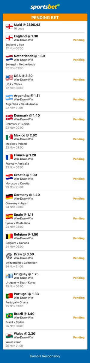 ausportstrends's tweet photo. #billystips World Cup edition.

Nice little 3000-1 multi https://t.co/94JCyEg7jT