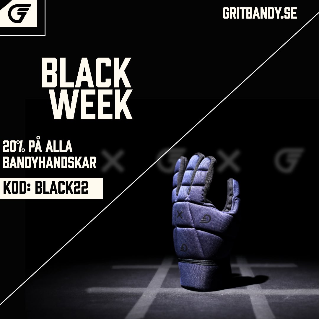 Blackweek hos Grit 🖤

20% på alla bandyhandskar. Rabatten dras av automatiskt i kassan.

➡️ gritbandy.se

#svbandy #hejabandy