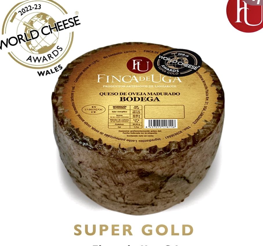 Espléndido balance de los quesos españoles en #WorldCheeseAwards 2022. En conjunto 17 medallas “súper gold” entre las 94 otorgadas de 42 países.  El queso de oveja #patademulo (Leon) de <a href="/LosPayuelos/">Quesería LosPayuelos</a> en el podio entre los 10 mejores del mundo. gastroactitud.com/pista/world-ch…