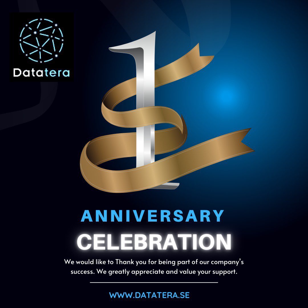 Today Datatera Technology marks the first anniversary of its establishment.

Let’s pledge to take our company to another level with 100% growth in the upcoming years!!

#datatera #datateratechnology #healthcare #mentalhealth #skincare #skindetection #wellness #innovation