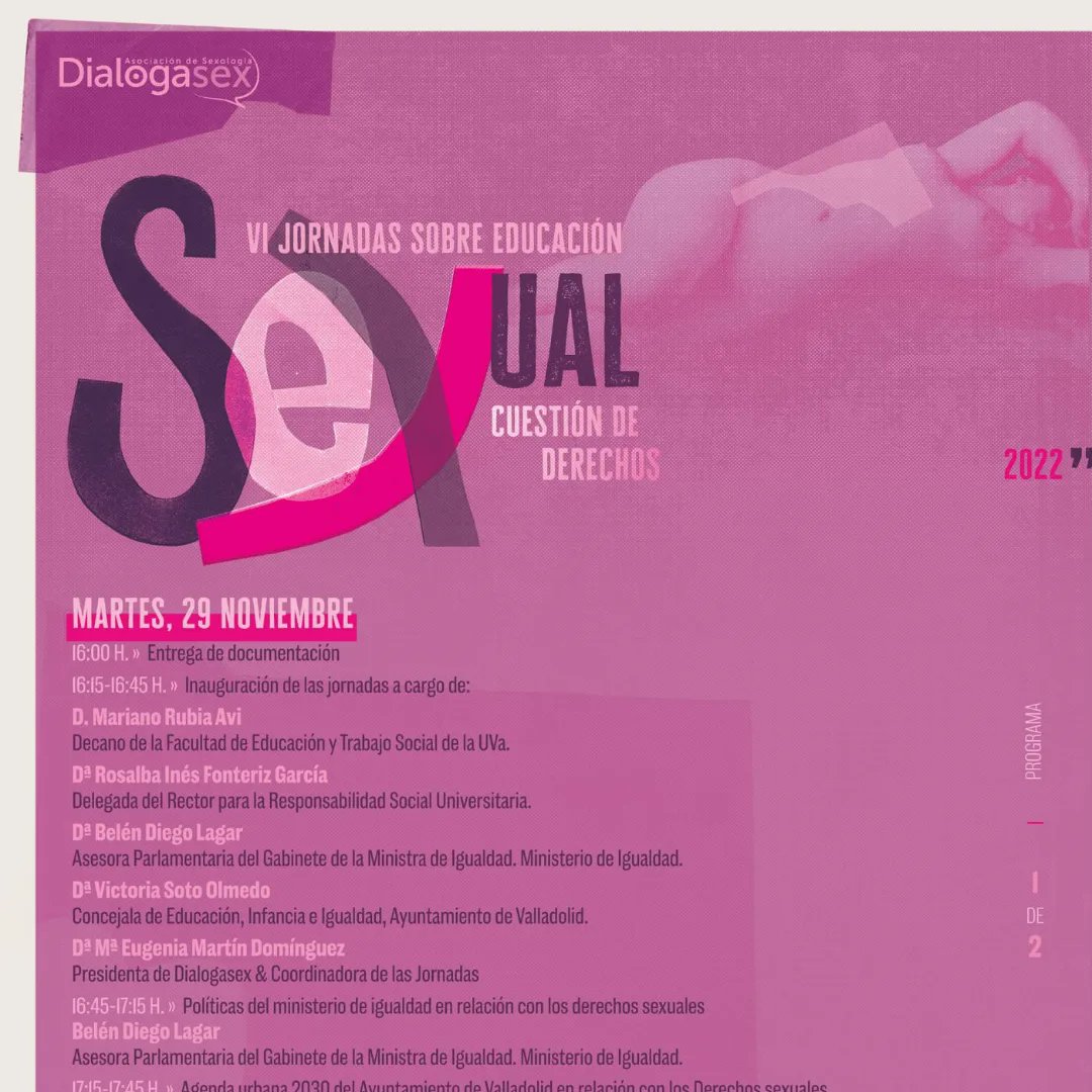 YeniMartinDo's tweet photo. 📣 ¡Ya tenemos el programa de las VI Jornadas de Educación Sexual!

📝 Inscripciones en https://t.co/cIHkoPvSMh

Este año las Jornadas son gratuitas, tenemos servicio de ludoteca para facilitar la conciliación 

🎉 Fiesta de despedida en el Desván del Deseo con  La Curandera. https://t.co/haSv9CRowZ