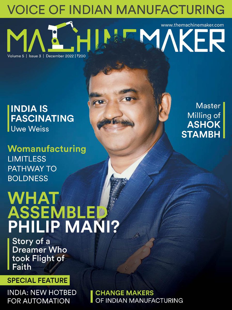 themachinemaker's tweet photo. Our latest December 2022 edition of Machine Maker is now on stands. Do book your print editions now from the link below.
https://t.co/XcSvGHMEZy
#magazine #printedition #subscribe #lastestedition #manufacturing #innovations #engineering #machinemaker https://t.co/lFZ1gDxadw