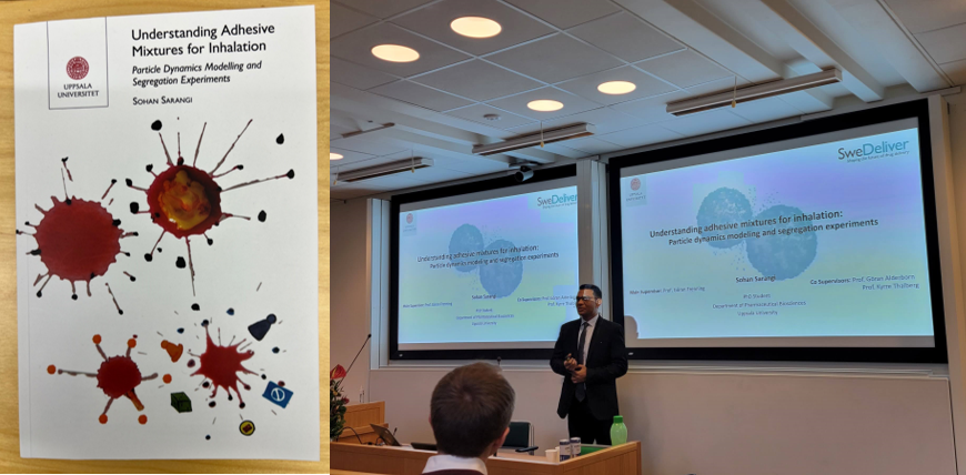 The Swedish Drug Delivery Center (SweDeliver) (@swedeliver) on Twitter photo SweDeliver is very happy and proud to congratulate Dr. Sohan Sarangi for successfully defending his PhD thesis on adhesive mixtures for inhalation <a href="/FFakulteten/">Farmaceutiska fakulteten</a> @UU_University! He is the third PhD student to graduate from SweDeliver. Thank you for your hard work and contributions! SweDeliver is very happy and proud to congratulate Dr. Sohan Sarangi for successfully defending his PhD thesis on adhesive mixtures for inhalation <a href="/FFakulteten/">Farmaceutiska fakulteten</a> @UU_University! He is the third PhD student to graduate from SweDeliver. Thank you for your hard work and contributions!