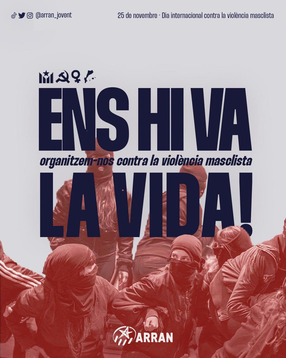 Arran_jovent's tweet photo. 🟣 #25Novembre | En un context d'auge dels discursos antifeministes i reaccionaris, les joves necessitem seguir organitzades i combatives! 

❌👉🏽 Plantem cara a qualsevol forma de violència masclista i no decidim ni un mil·límetre a l'extrema dreta! 

Ens hi va la vida. https://t.co/ZrWutJyu4C