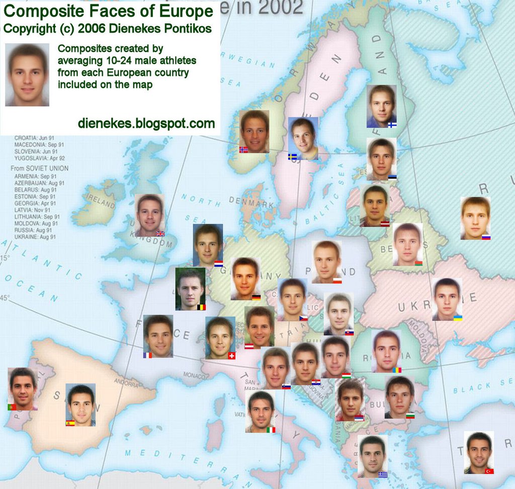 average woman face by country