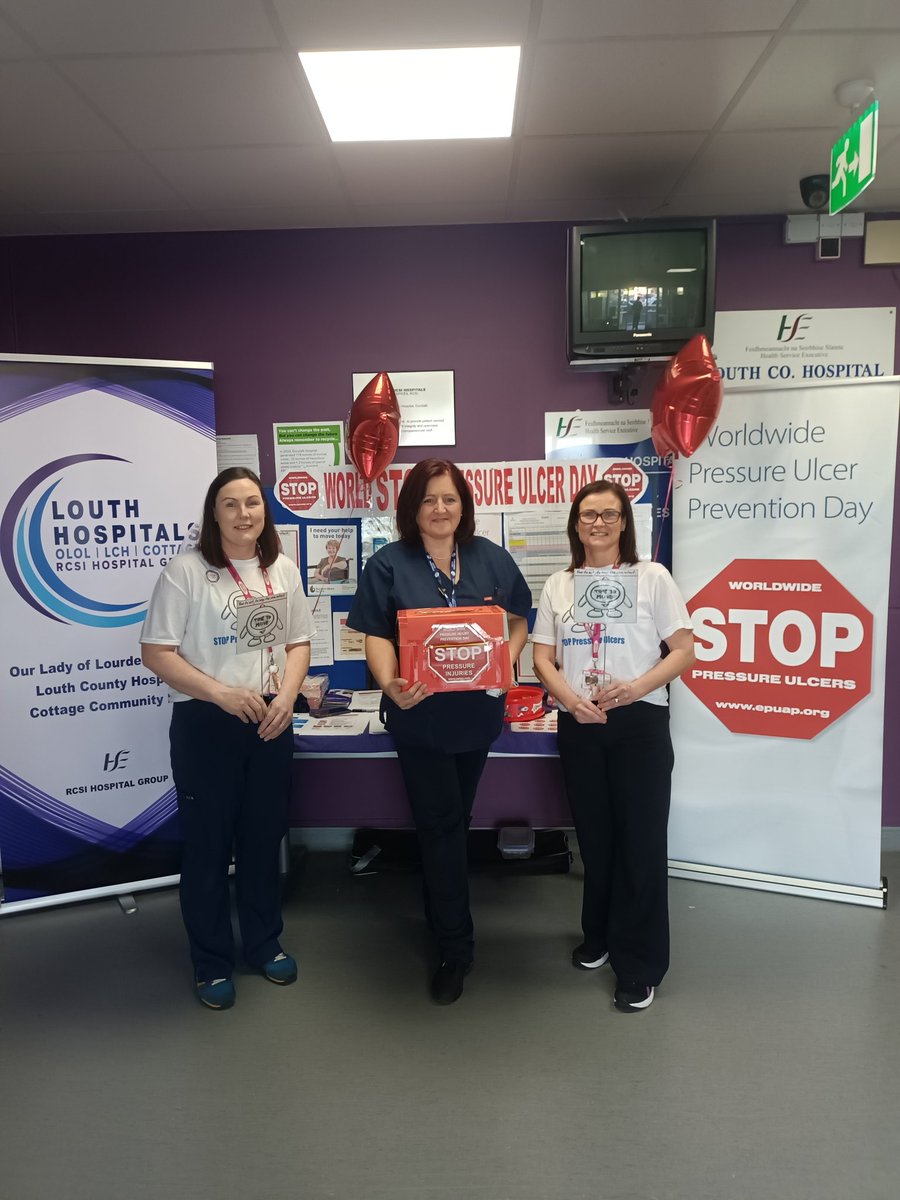NualaClarke3's tweet photo. Amazing 2 days at Our Lady of Lourdes Hospital &amp; Louth County Hospital sharing valuable information &amp; knowledge to our colleagues, family members &amp; carers at World wide Stop Pressure Ulcer day. https://t.co/1OZn34QCvK