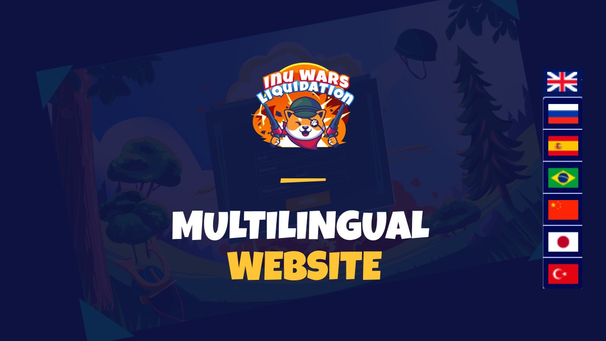 👉🏼 As you know, we are trying to attract as many users as possible to our project! Therefore, the site is made with translation into 7 languages!

👉🏼 Hurry up and visit our website for new information!

#P2E #GAMEDEV #INU #CRYPTO #NFT
