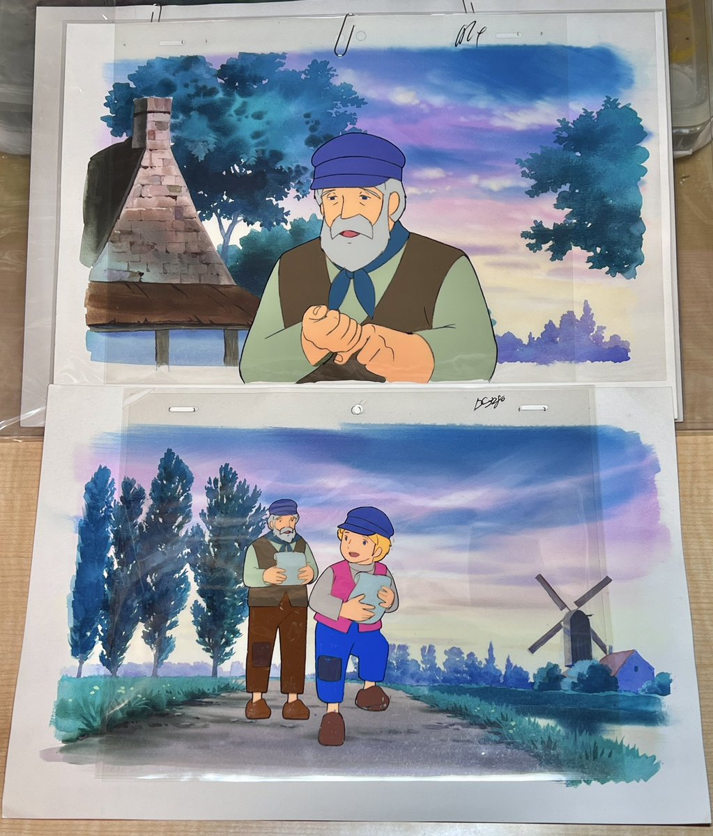ネロとおじいさん、こうして見てると幸せそうだな。。🥹 背景画は以前
