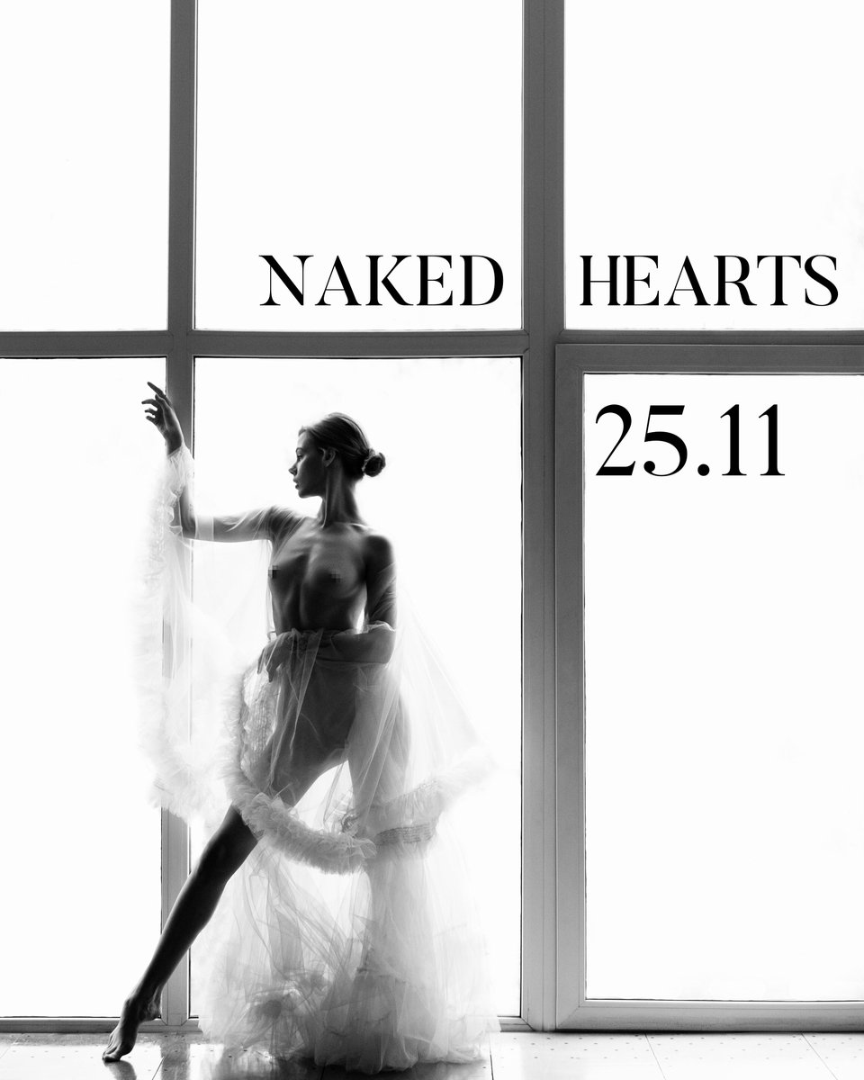 The RELEASE of the collection "NAKED HEARTS"
👇 
Friday, NOVEMBER 25 💫

"Naked Hearts" are women who are beautiful and truly attractive by nature.

I will be minting gradually: 1-3 pictures with one woman, and then when those photos find their home - I will mint the next women🤍