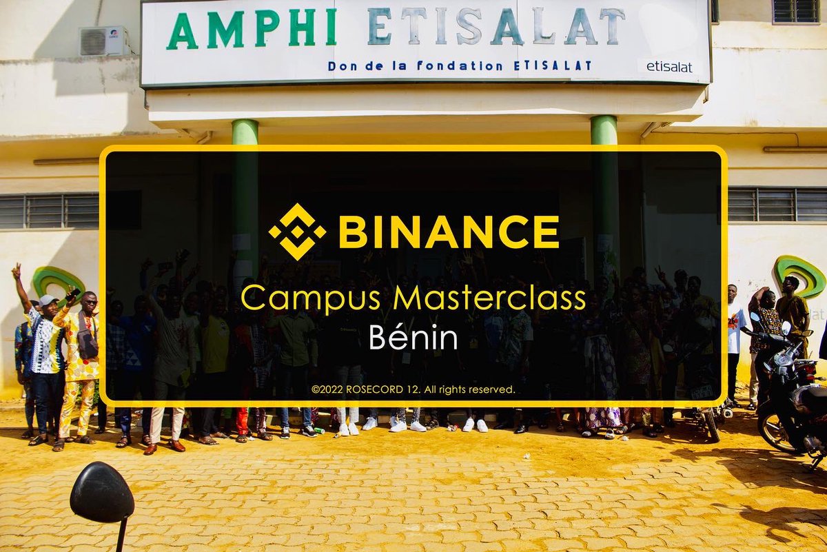RosecordXII's tweet photo. Binance Campus Masterclass Bénin, ©️2022/Pour @binance @binanceafrique
📸: @fooseihro
📍Cotonou, Rep. du Bénin229🇧🇯
©️2022 Rosecord12. All right reserved
#photoevents #event #shoot #evenementiel #binance #crypto #cryptoevent #binanceafrique #picoftheday #tiktok #celebration https://t.co/61ppa6LdiC