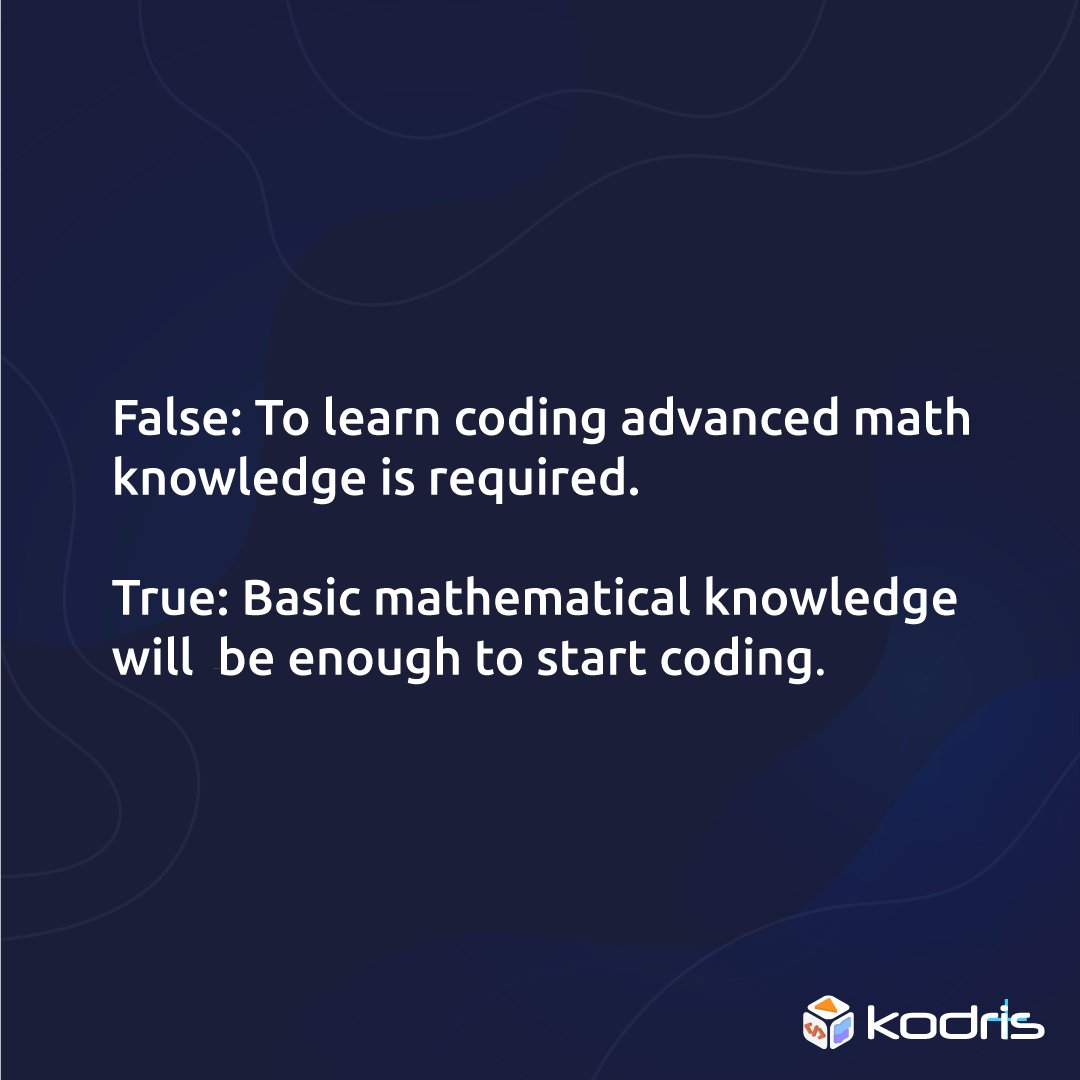 kodriskodlama's tweet image. Kodlama Hakkında Yanlış Bilinenler
#Kodris #Kodlama #Kod