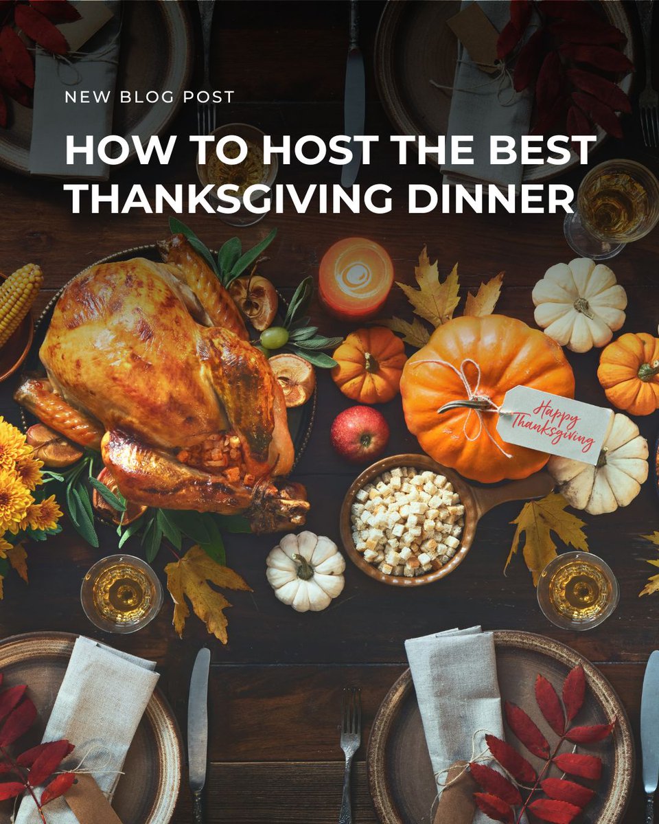 Thanksgiving is a day dedicated to the appreciation of our family &amp; loved ones. ❤️Thus knowing how to host the best Thanksgiving dinner is essential. 🥧

Read the tips our team prepared for you:
andronis.com/blog/how-to-ho…