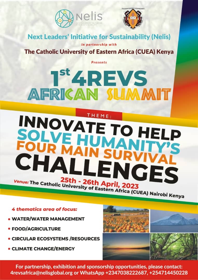null Registration for the 1st 4Revs African Summit which is slated for 25th – 26th April, 2023, Nairobi, Kenya is now open with the theme ‘Innovate to help solve humanity’s survival challenges’. 
Kindly click the link below to register. 

docs.google.com/forms/d/1dRC7O…