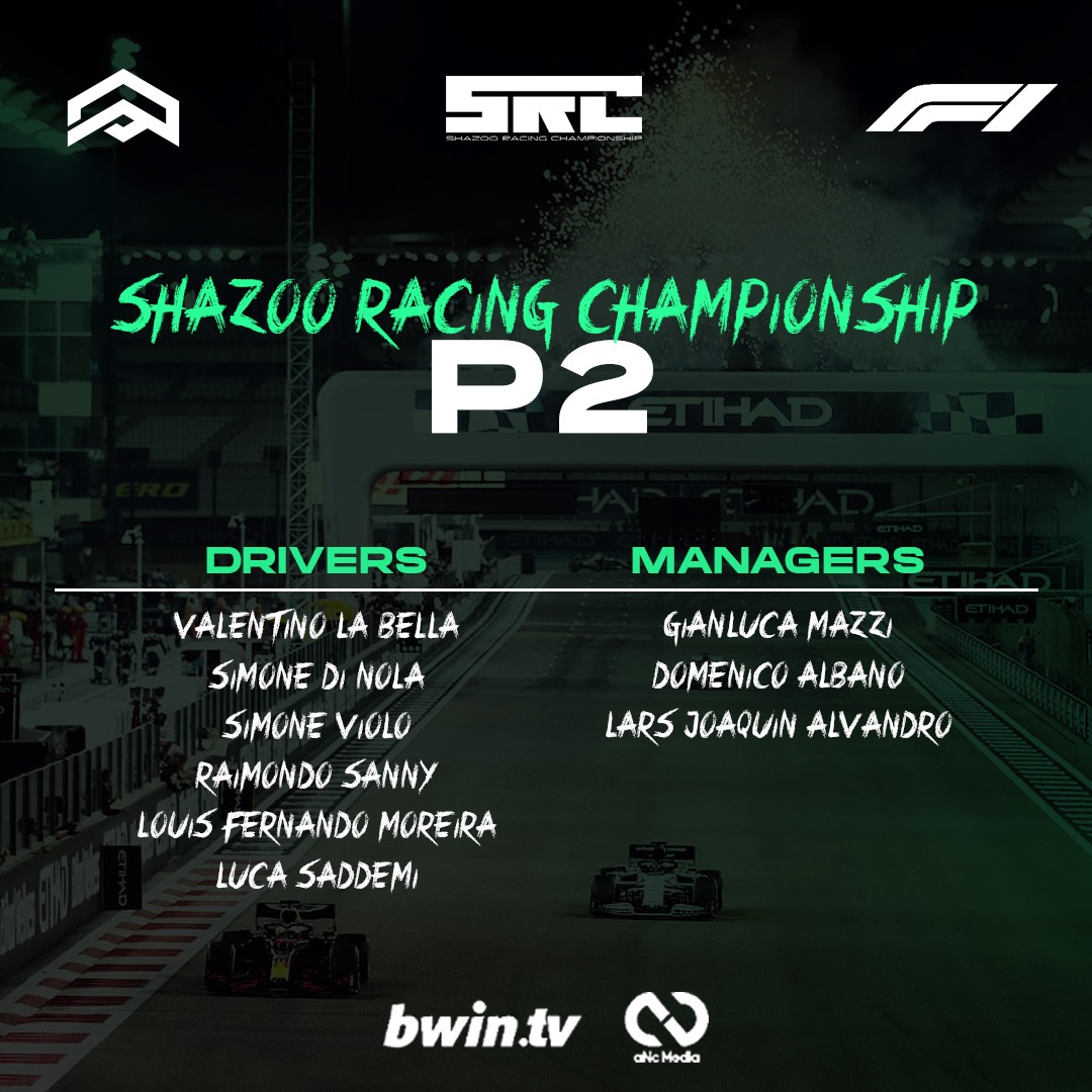 P2 final in <a href="/SRC_F1/">Shazoo Racing Championship</a> !

🔥🔥A great job by our boys leads us to this crazy result!

➡️Statement soon.