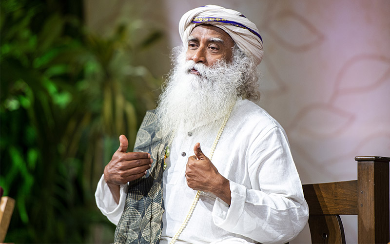 When you react to outside situations, the stimulus may come from outside, but the source of your experience – for both Joy and Misery – is within You. #SadhguruQuotes