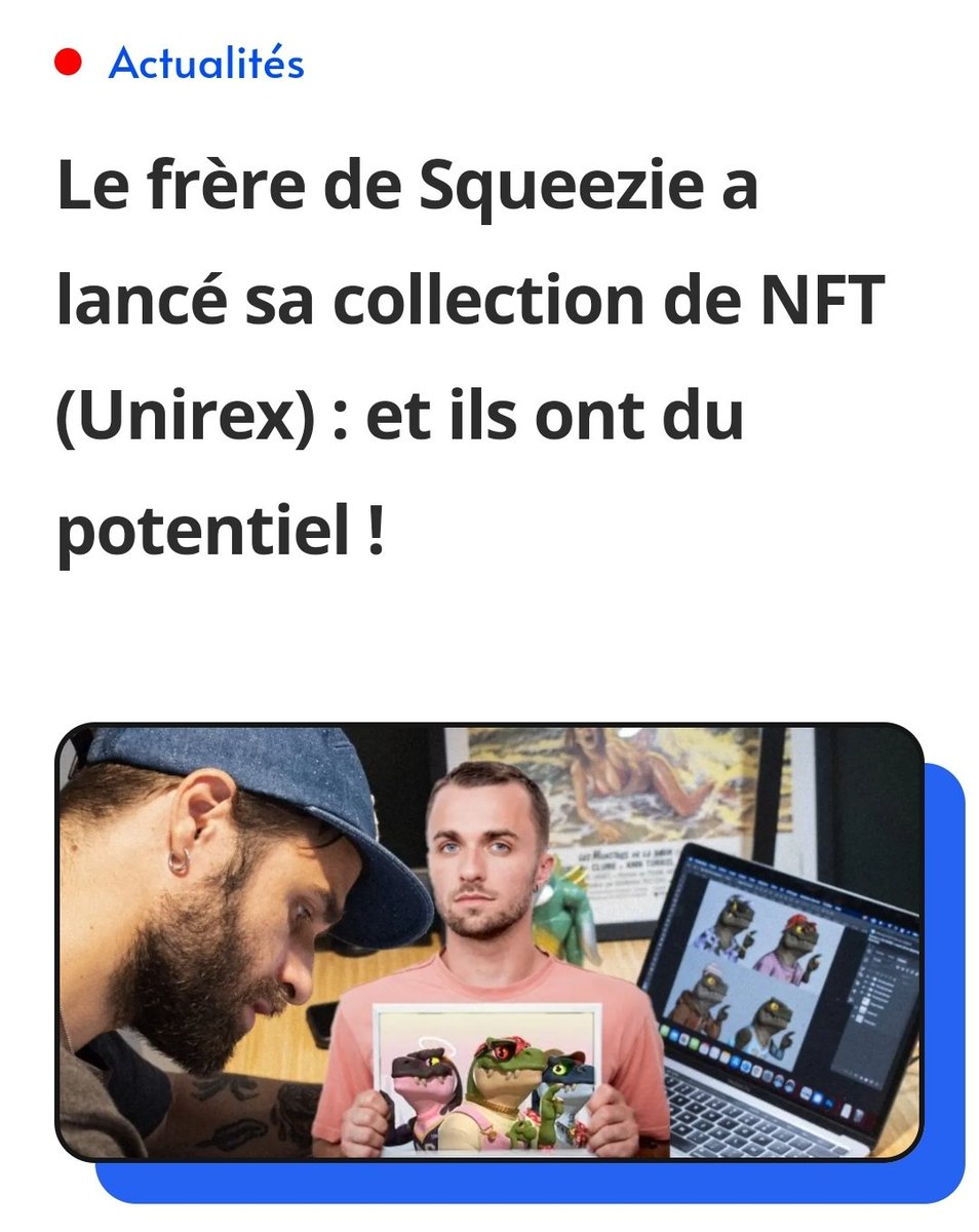 tprincedelamour's tweet photo. #Squeezie qui ose critiquer #Fanta pour avoir fait vite faite la promo de NFT Disney et Marvel alors qui lui (Squeezie) et son frère se sont faits + de 2 Millions d'euros en vendant à 400 euros l'unité des #NFT de merde (#Unirex) qui valent désormais moins de 5 euros!
Quel culot! https://t.co/3KdpgncRAt
