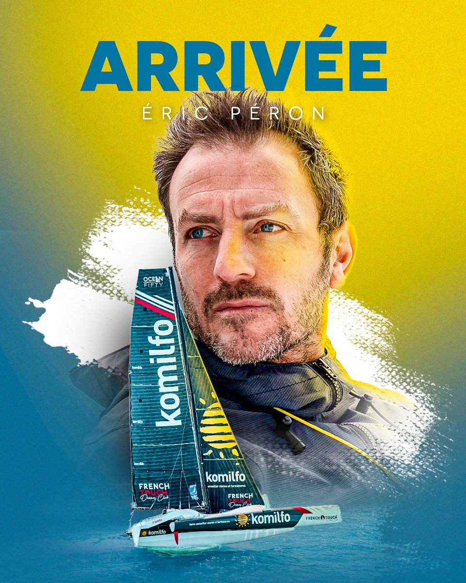 [(ARRIVÉE 🏁)]

<a href="/Eric_Peron/">Eric Peron</a> vient de passer la ligne d'arrivée de la 12e #RDR2022 et s'empare de la 4ème place en <a href="/oceanfifty/">Ocean Fifty</a> après 11 jours 19 heures 21mn et 30sec ! 
#RDR2022