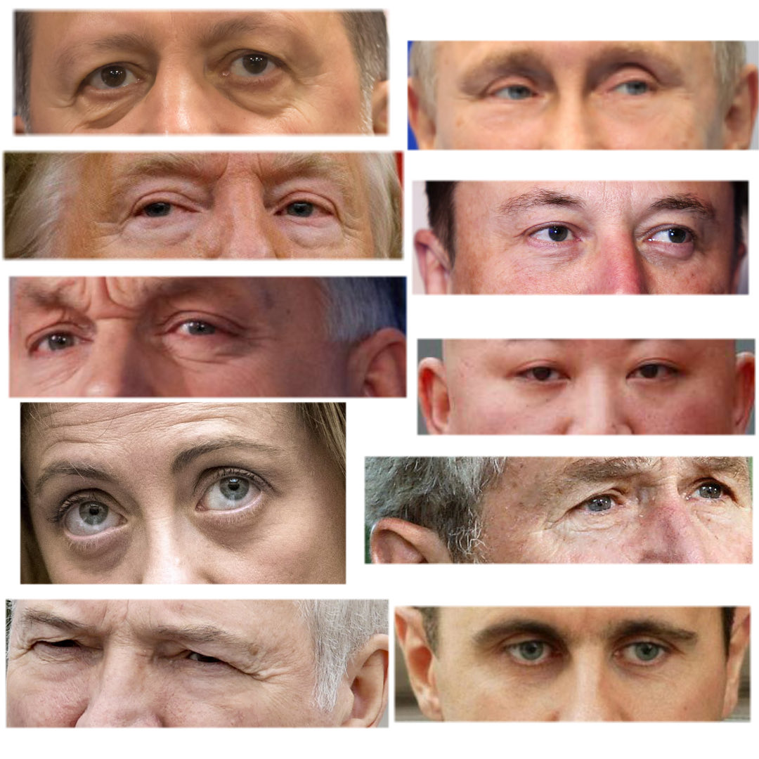 steadiwizard's tweet photo. You can tell bad people by their eyes. #DonaldTrump #ElonMusk https://t.co/wiZYN8Zlgc